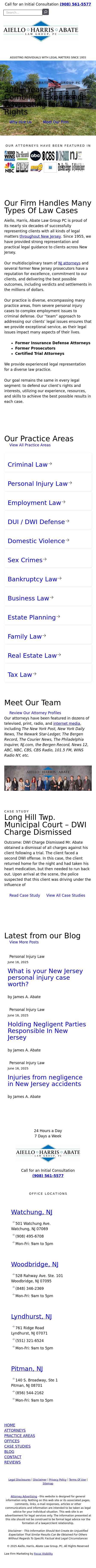 Aiello, Harris, Marth, Tunnero, Pastor & Schiffman, PC Attorneys At Law - Dover  NJ Lawyers