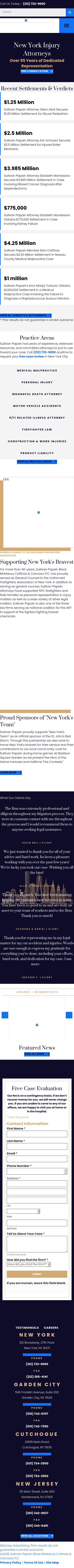 Sullivan Papain Block McGrath & Cannavo P.C. - New York NY Lawyers