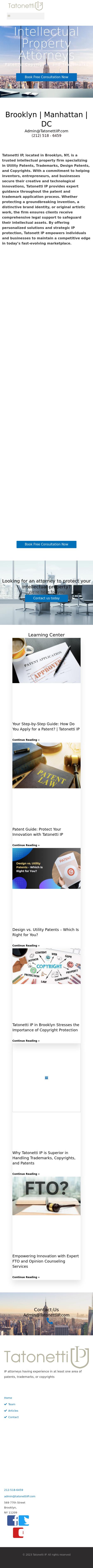 Tatonetti IP - Brooklyn NY Lawyers
