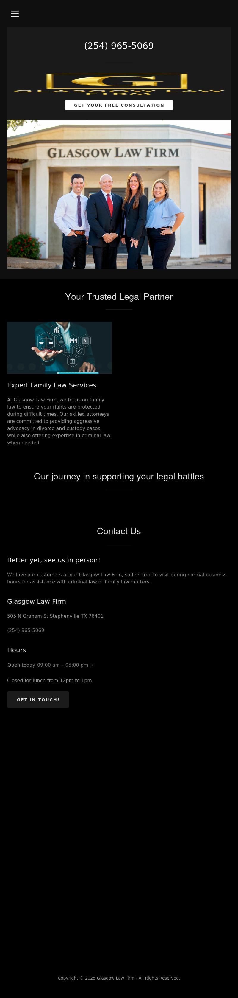 GLASGOW ISHAM & GLASGOW - Granbury TX Lawyers