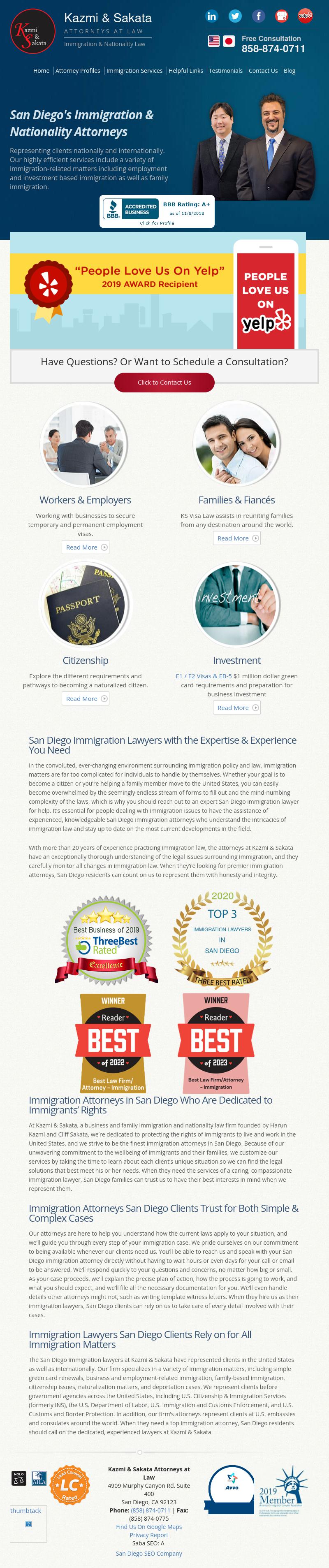 Kazmi & Sakata - San Diego CA Lawyers