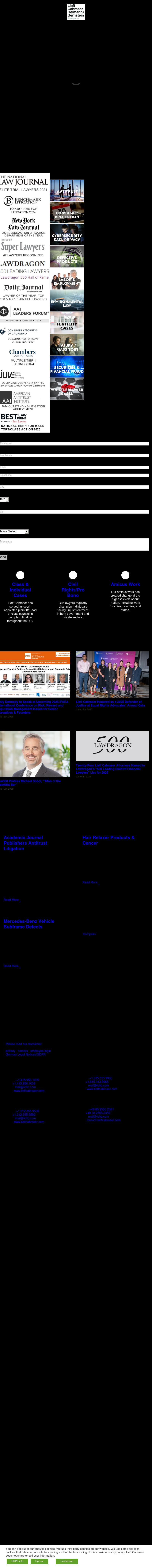 Lieff Cabraser Heimann & Bernstein, LLP - San Francisco CA Lawyers