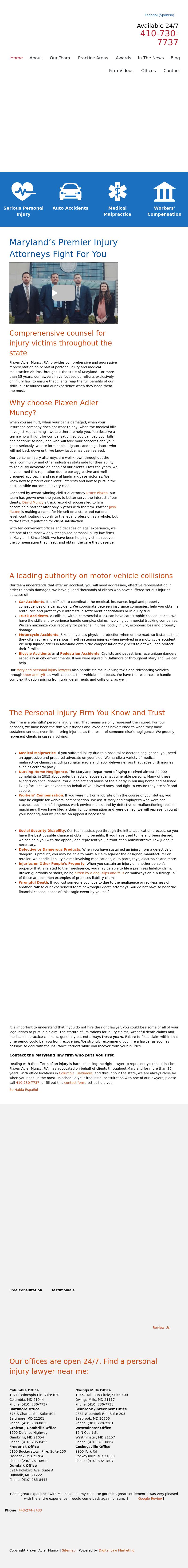 Plaxen & Adler PA - Dundalk MD Lawyers
